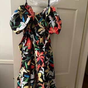 Kate Spade Dress Black Floral Dress